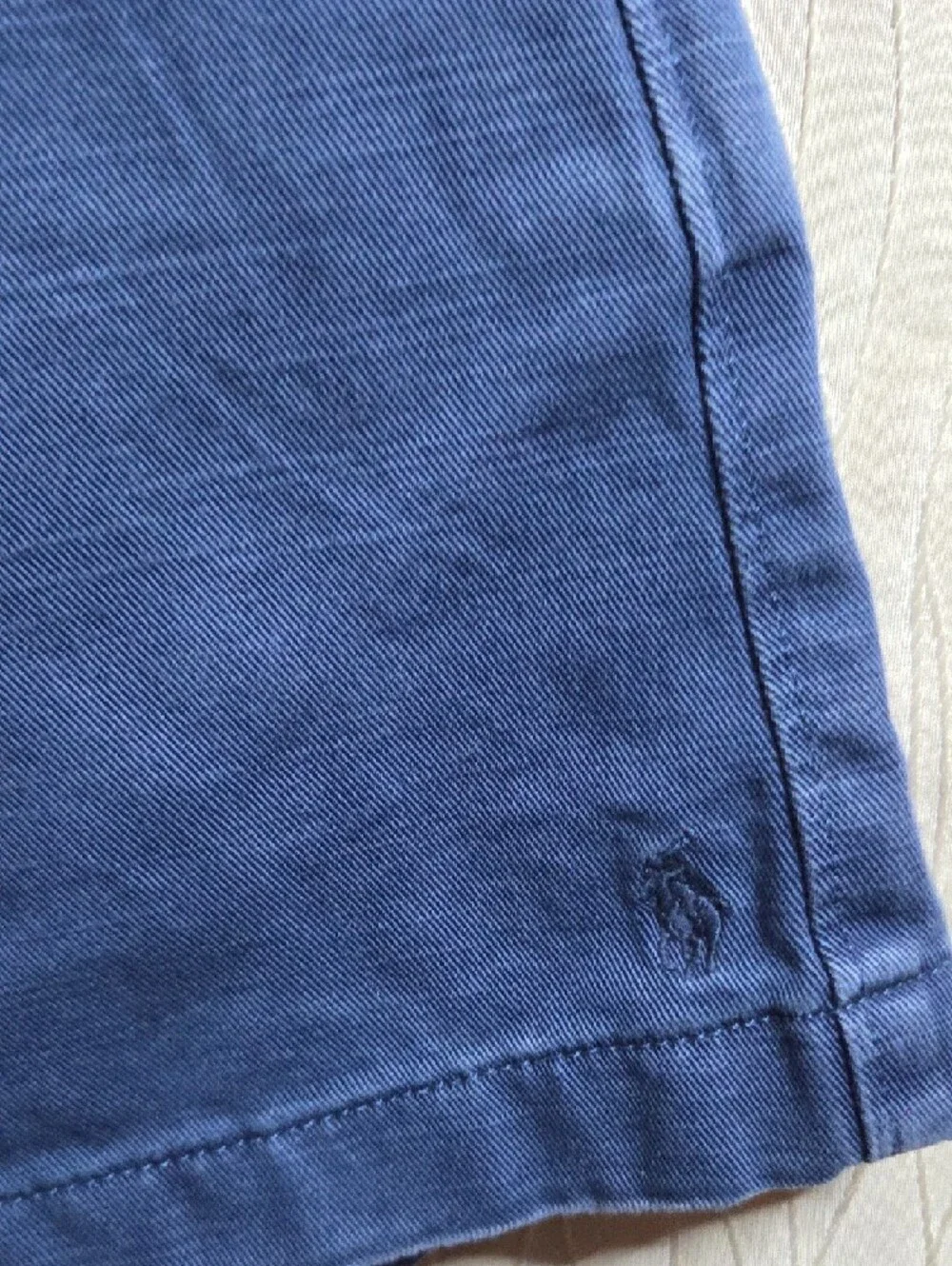 Polo by Ralph Lauren Indigo Flat-Front‎ Cotton Shorts